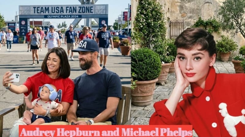 Audrey Hepburn and Michael Phelps